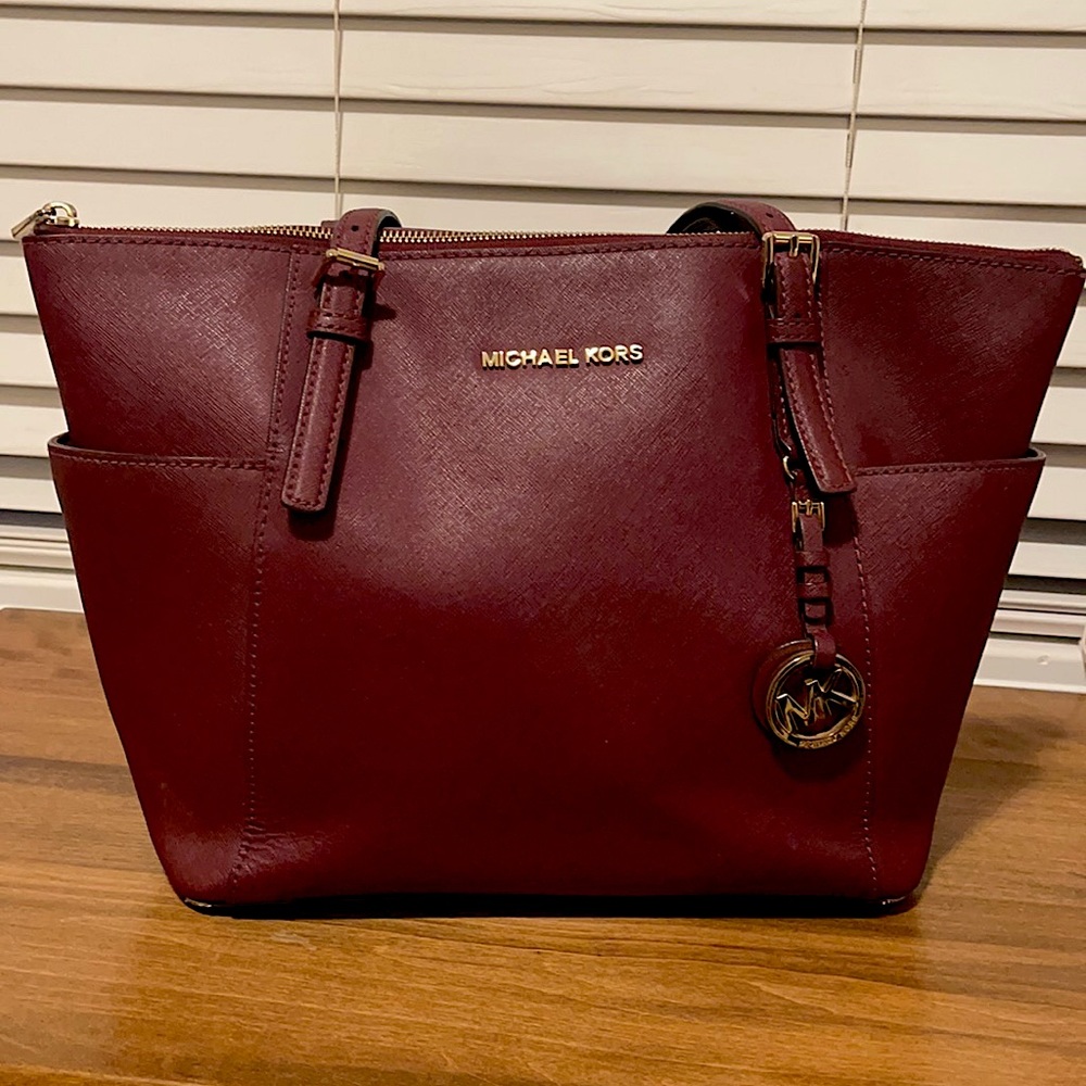 Michael Kors Burgundy Purse